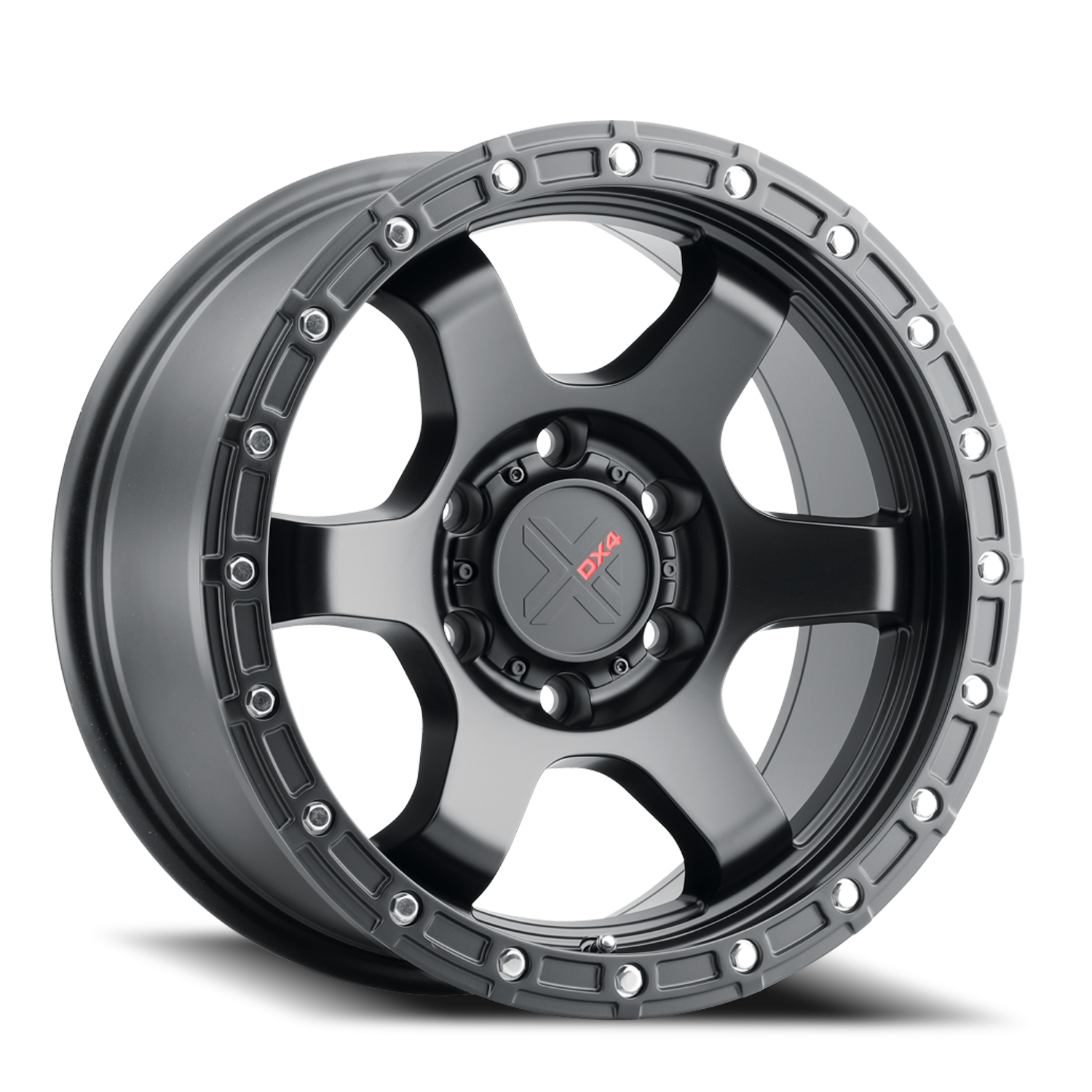 Dx4 Nitro 17x8.5 6x139.7/6x5.5 Flat Black -18mm Wheels