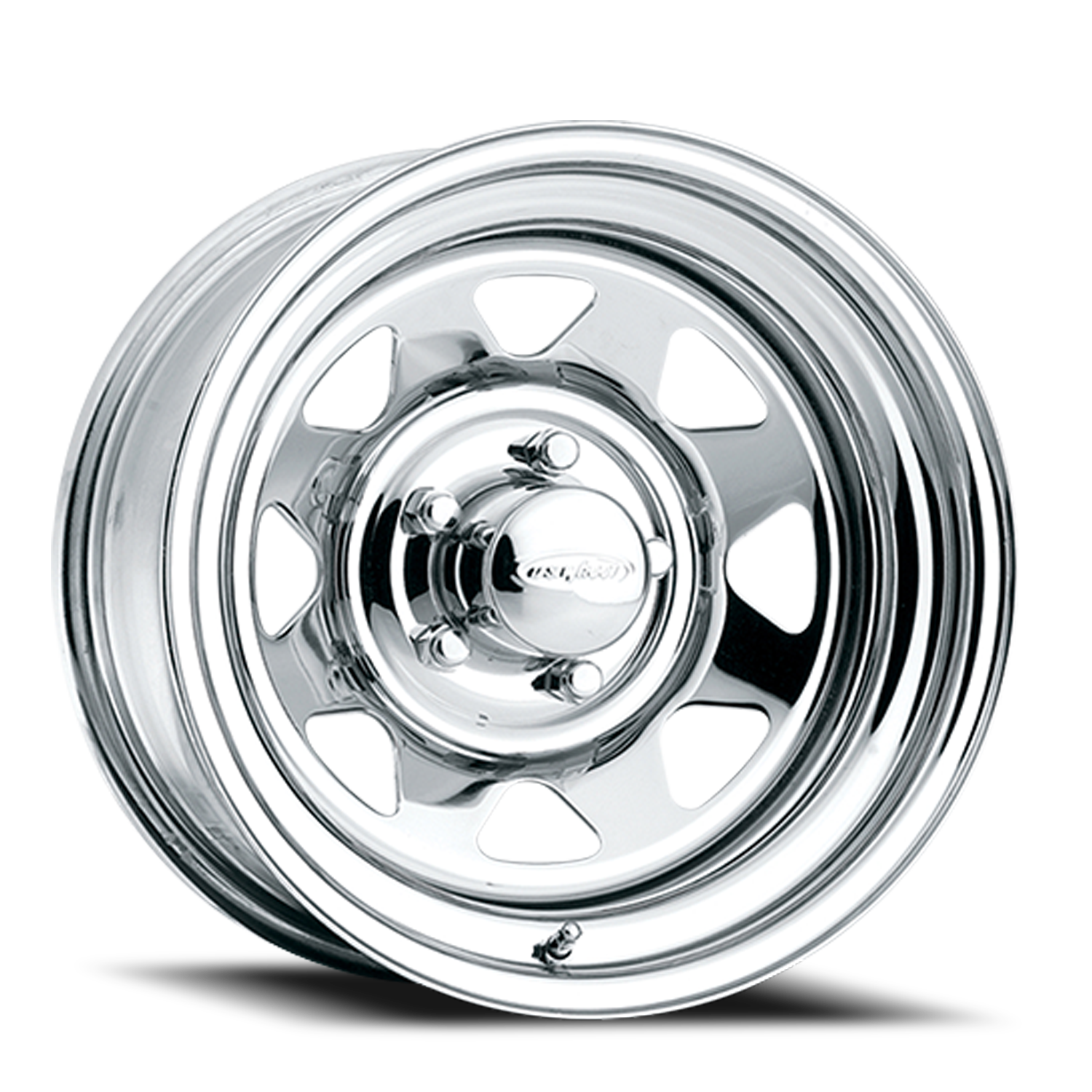 US Wheel 8-Spoke 16.5x8.25 8x165.1/8x6.5 Chrome 0mm Wheels