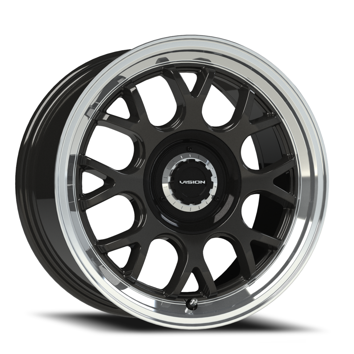 Vision Alpine 478 16x8 5x108 5x114.3 Black Brushed 38 Wheels