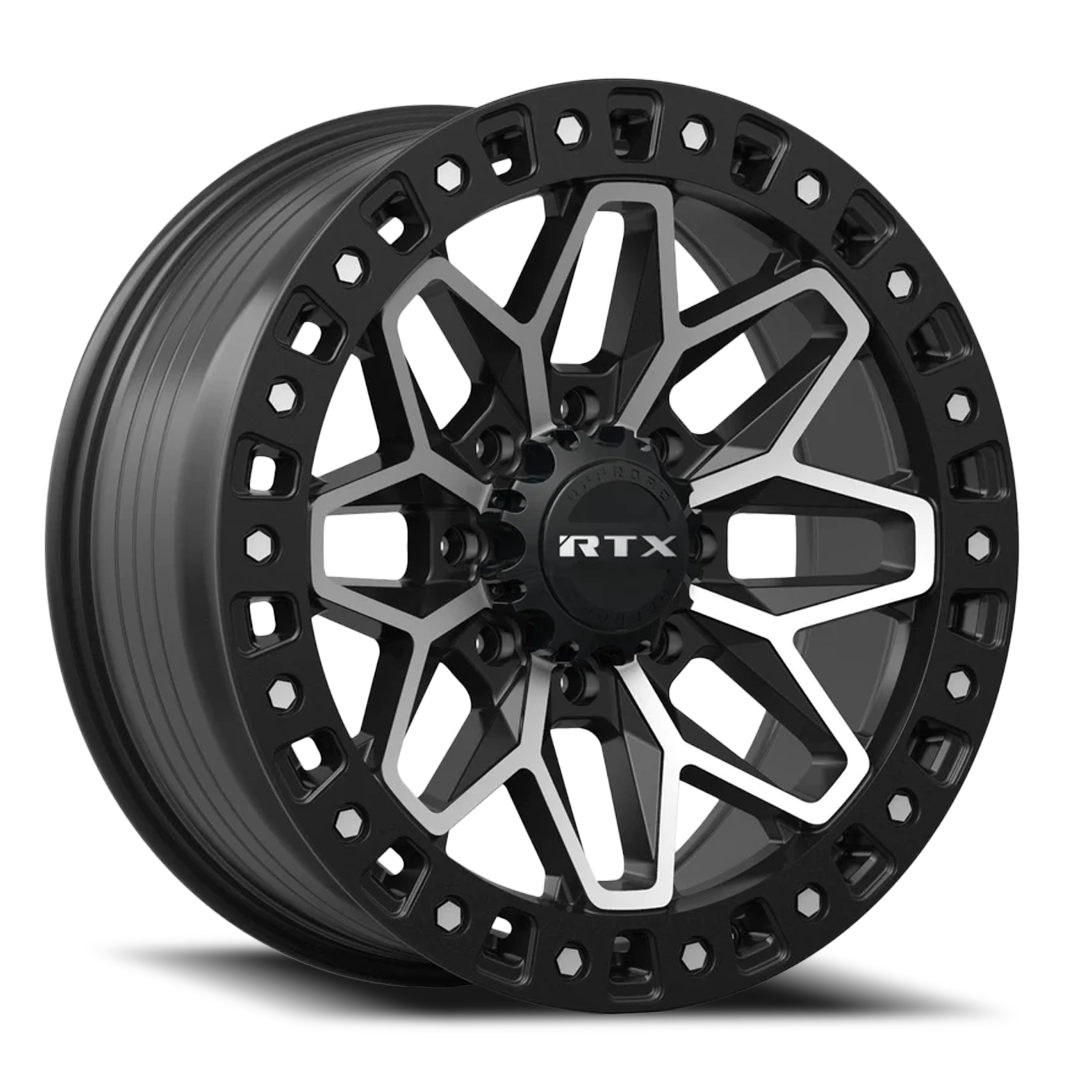 Rtx Zion Wheels Rims 20x9 8x180 Gloss Black Machined 20mm | 083206