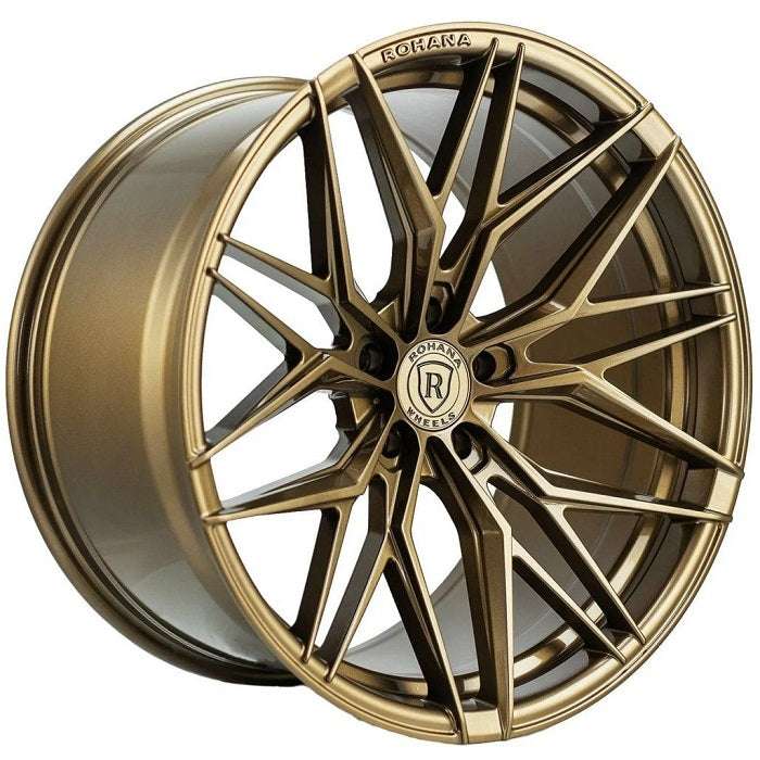 22インチ ゴールド 5スポーク アルミホイール ROHANA WHEELS Rohana Rfx17 19x9.5 5x114.3/5x4.5 Gloss Bronze 40mm Wheels
