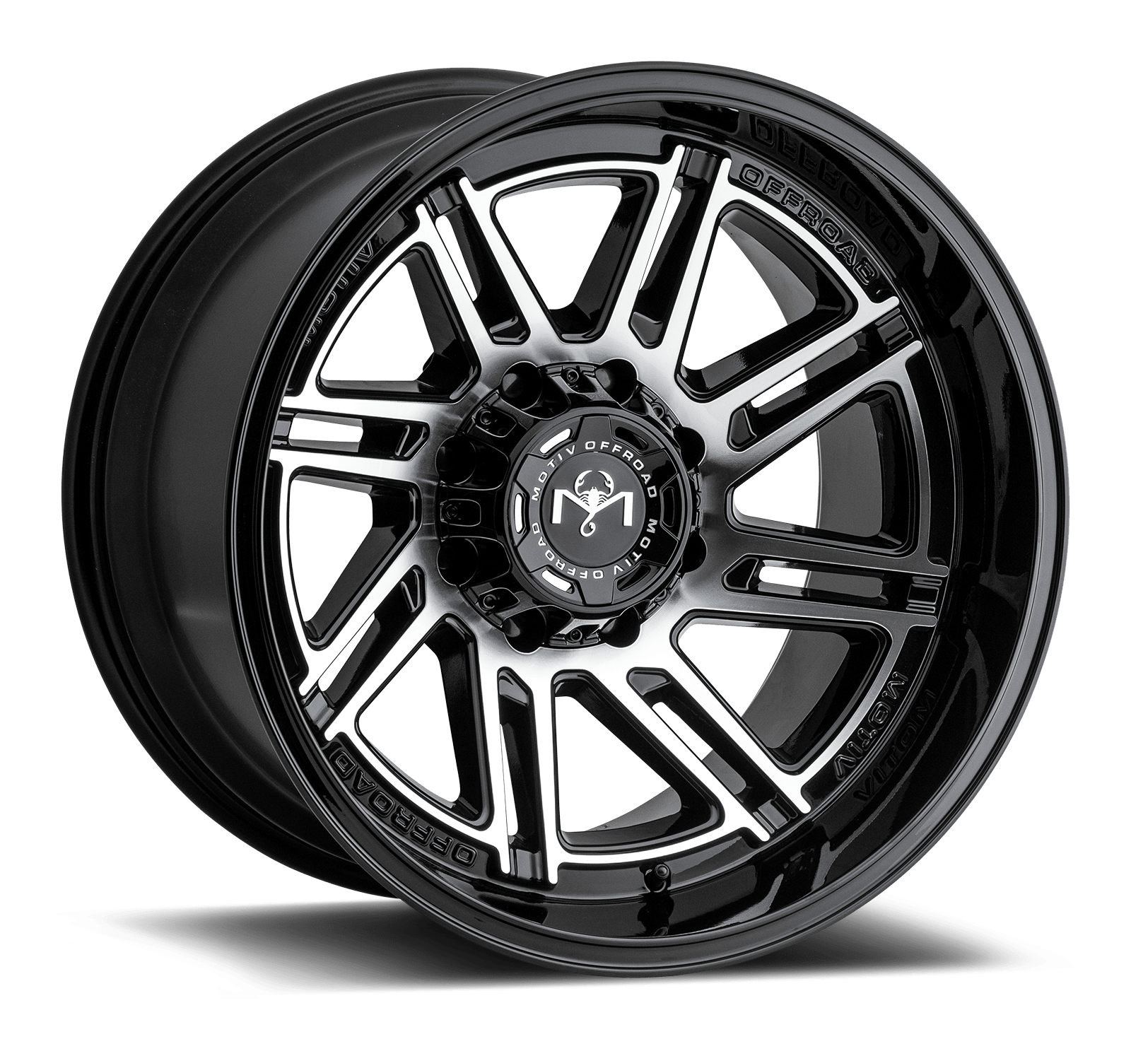 Motiv® OffRoad Millenium Wheels Gloss Black Milled Motiv 425BM Rims
