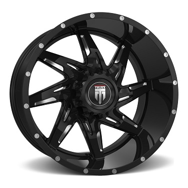 American Truxx Spyder AT183 Wheel in Milled Black