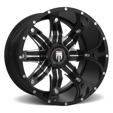 American Truxx Lonestar AT185 Wheel in Black Machine Milled