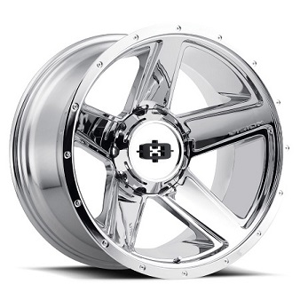 Vision Empire 390 Wheels Rims | Black Chrome | Free Shipping