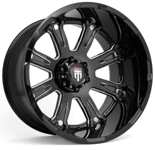 American Truxx Bomb AT154 Wheel in Milled Black