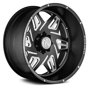 American Truxx Orion Atf1908 Wheel / Rim in Black Milled