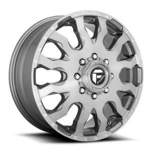 Fuel Off-Road Blitz Platinum Dually Front Wheel / Rim in Gun Metal