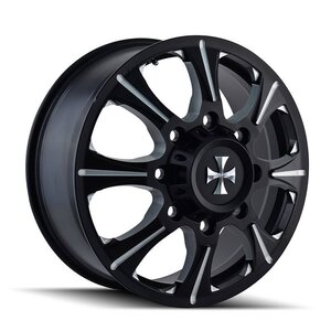 Cali Off Road Brutal Dually Wheel / Rim in Black Milled Cali Off Road Brutal Dually Wheel / Rim in Black Milled
