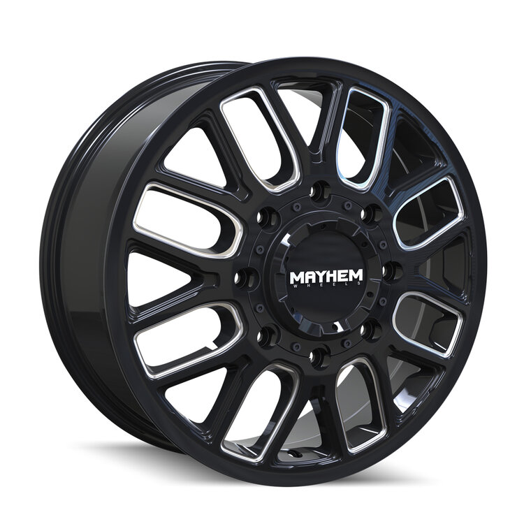 Mayhem-cogent-8107-dually-wheels-rims-gloss-black-milled-spokes