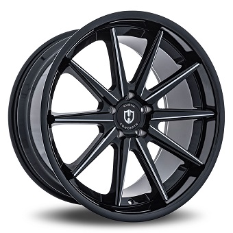 Curva Concepts C24 Wheel / Rim with Black Milled Windows Curva Concepts C24 Wheel / Rim with Black Milled Windows
