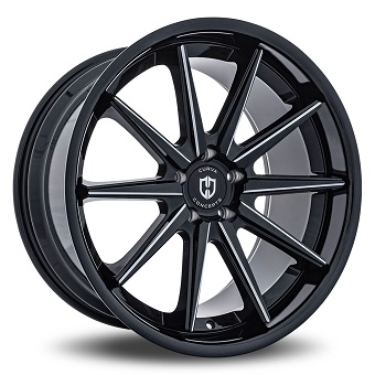 Curva Concepts C24 Wheel / Rim with Black Milled Windows