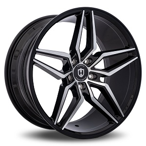 Curva Concepts C25 Wheel / Rim in Black Machined