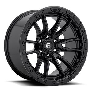 Fuel Rebel Wheel / Rim in Matte Black