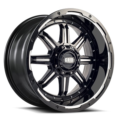 Grid Off-Road GD10 Wheel in Gloss Black Milled