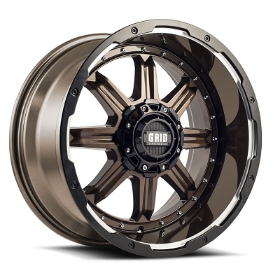 Grid Off-Road GD10 Wheel in Gloss Bronze Black Lip