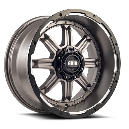 Grid Off-Road GD10 Wheel in Matte Anthracite Black Lip 