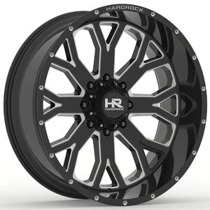 Hardrock Slammer Xposed H504 Wheel in Black Milled Hardrock Slammer Xposed H504 Wheel in Black Milled