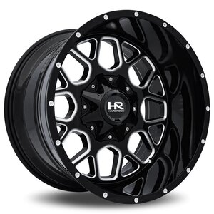 Hardrock Gunner H705 Wheel in Gloss Black Milled Hardrock Gunner H705 Wheel in Gloss Black Milled
