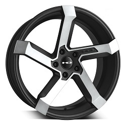 HD Kink Wheel in Satin Black with Machined Face