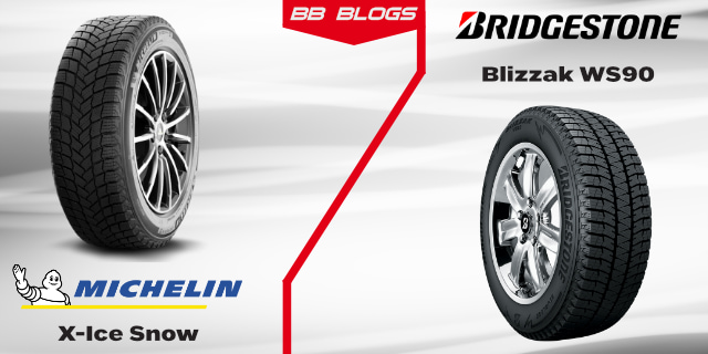 Clash of the Winter Warriors: Michelin X-Ice Snow vs. Bridgestone Blizzak  WS90 - BB Wheels