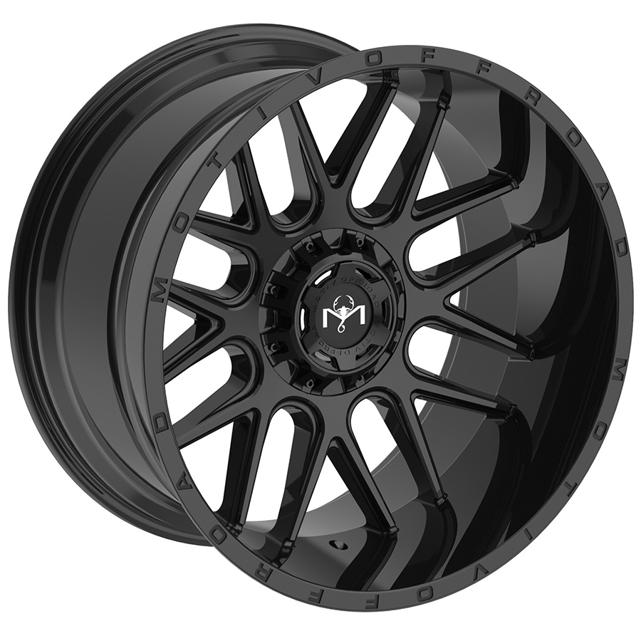 motiv 423b gloss black magnus wheels rims 5 lug 6 lug