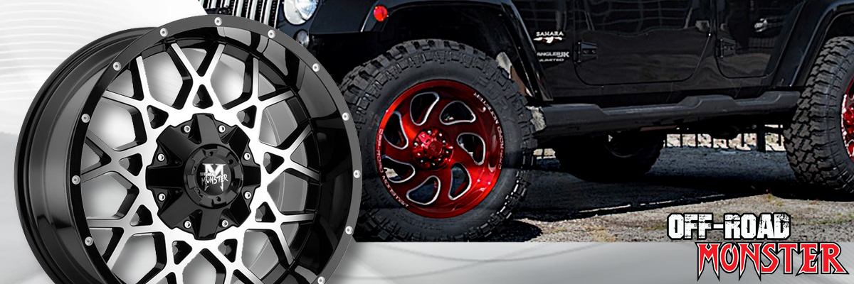 Off-Road Monster Wheels Web Banner