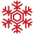 Red Snow Flake Icon | Winter Tires