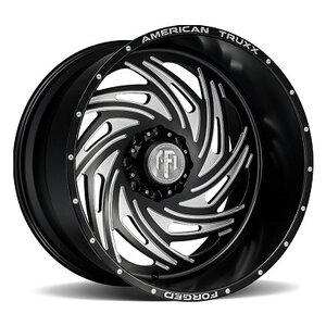 American Truxx Twister Atf1911 Wheel / Rim in Black Milled