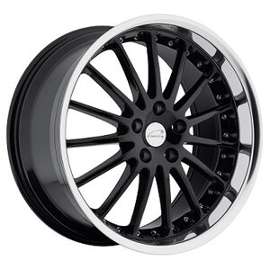 Coventry Whitley Wheel / Rim in Gloss Black with Mirror Cut Lip