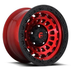 Fuel Zephyr D632 Wheel in Candy Red with Black Ring