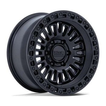 Kmc Km554 Aztec Wheels Rims 17x8.5 6x120 Matte Black W/ Gloss