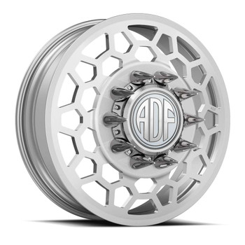 ADF Wheels Matrix 26x8.25 10x225 Hyper Silver 132mm Wheels