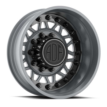 Maxed Rims Adf Dually Mad Max Wheels Rims 22x8.25 8x170 Gunmetal W/ Black Accents ...