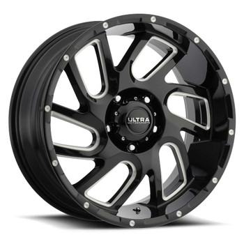 Ultra Carnage 221BM Wheel 17x9 Black Milled 5x127 (5x5) 10mm Offset