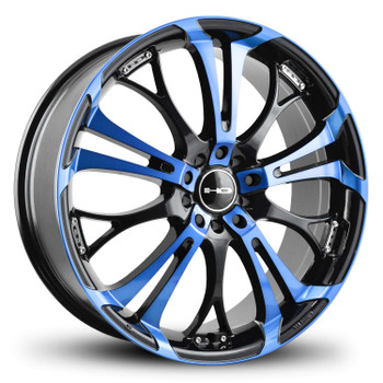 Hd Spinout Wheels Rims 18x7.5 4x100 4x114.3 Blue 40mm | SO18750140BK-BL