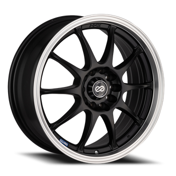 Enkei J10 17x7 4x100 4x108 Black 42mm Wheels