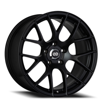 Enkei Raijin 18x8 32mm Offset 5x120 Bolt Pattern 72.6 Bore Diamter Matte Black Wheel main image 0