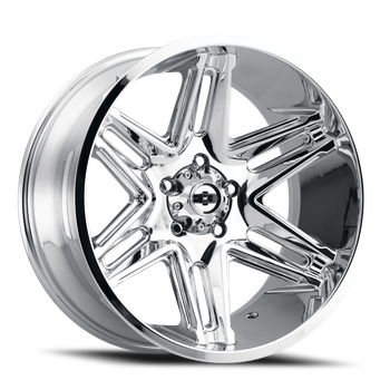 Vision Razor 363 22x10 8x165.1/8x6.5 Chrome -19mm Wheels