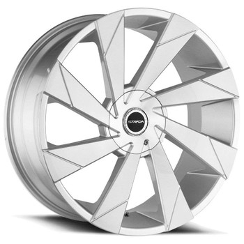 Strada S62 Moto Wheels Rims 26x10 Blank Custom Drilled Brushed Silver ...