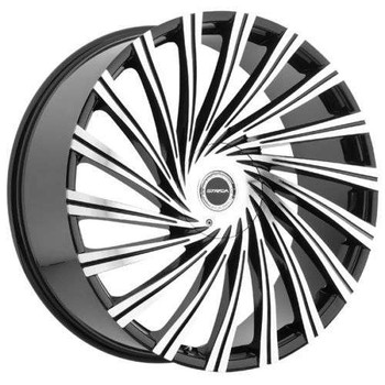 Strada Tornado - 26x10 Blank ET 15mm 78.1cb Gloss Black Machined (One Wheel)