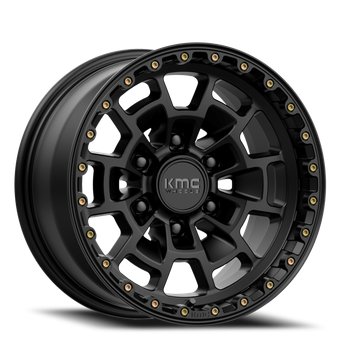 Kmc Km718 Summit 17x8.5 6x139.7/6x5.5 Satin Black 0mm Wheels