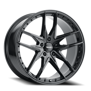 Venom 38 19x9 5x112 Gloss Black 35mm Wheels