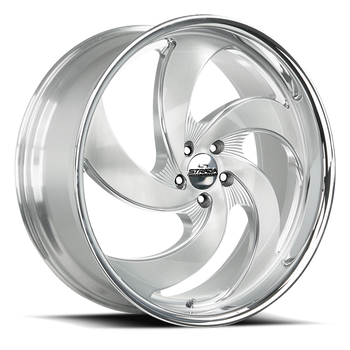 Strada Street Classics C05 Retro 5 Wheels Rims 22x10 6x139.7 Brushed ...