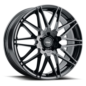 WHEELS 社外アルミ 17インチ7J5HPCD114.3-100+35 社外ホイール 4本 (VHL08-2) クレジットカード QR決済可能 Voxx Nice 17x7.5 5x108/5x4.25 5x114.3 Black 40mm Wheels