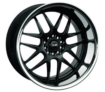 Xxr 526 18x9 5x114.3 5x120 Black Stainless Lip 25mm Wheels