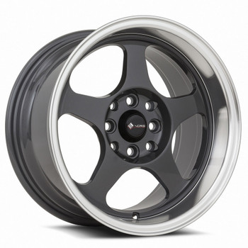 Vors Sp1 Wheels Rims 15x8 4x98 Hyper Black W/ Machined Lip 20mm ...