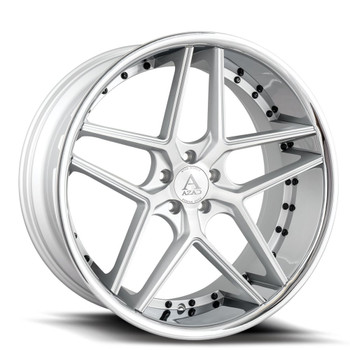 Azad Az1029 20x9 5x120 Brushed Silver Stainless 35mm Wheels