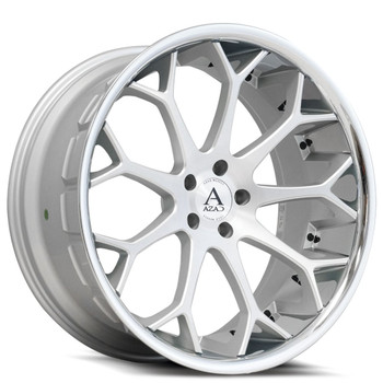 Azad Az99 Wheels Rims 20x10.5 5x114.3 Brushed Silver With