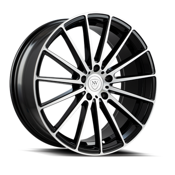 Nvx R8 Rim Nv Wheels Nvxv 20x8.5 5x120 Black Machined Face 35mm Wheels
